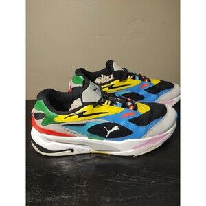 9 PUMA RS-Fast International Flags Black Grey Yellow Green 9